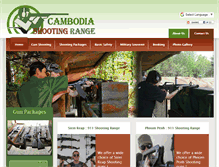 Tablet Screenshot of cambodiashootingrange.com
